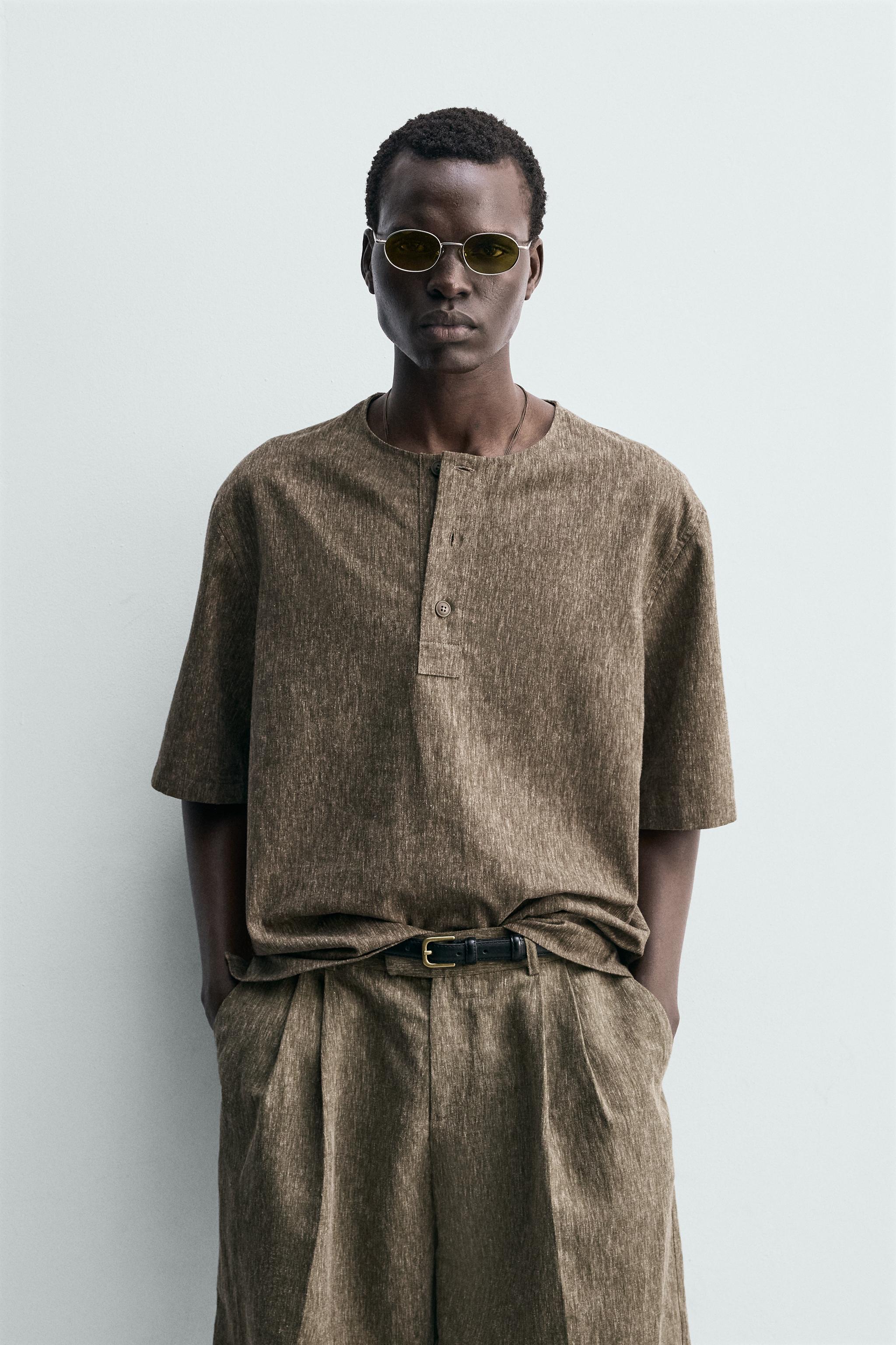 CHEMISE POLO AVEC LIN